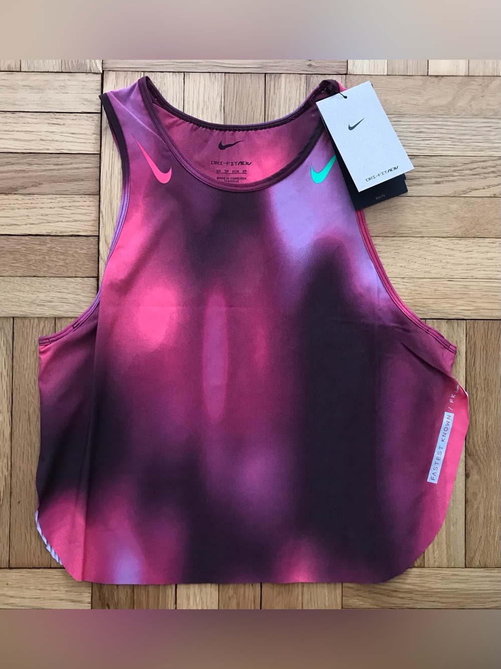 Size XS Womens Nike AeroSwift Faith Kipyegon Dri-FIT ADV Run Tank Top IF1627-532